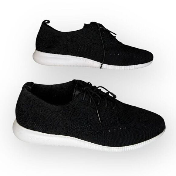 Cole Haan Womens 2.ZeroGrand Lace-up Wingtip Stitchlite Oxford Black Size 9.5B - Picture 2 of 7
